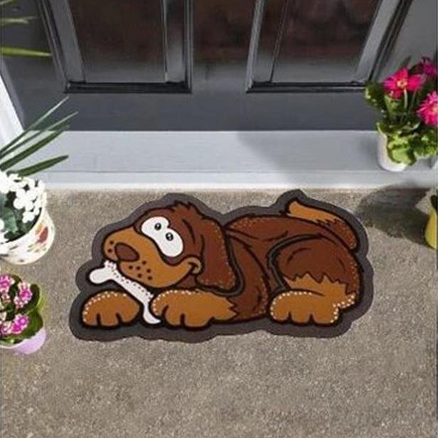  Giz Home İtalyan Sempatik Köpek Kapı Paspası - 40x68 cm