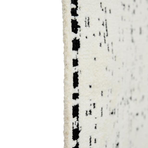  Giz Home Dove Çift Taraflı Dekoratif Halı - Siyah - 120x180 cm