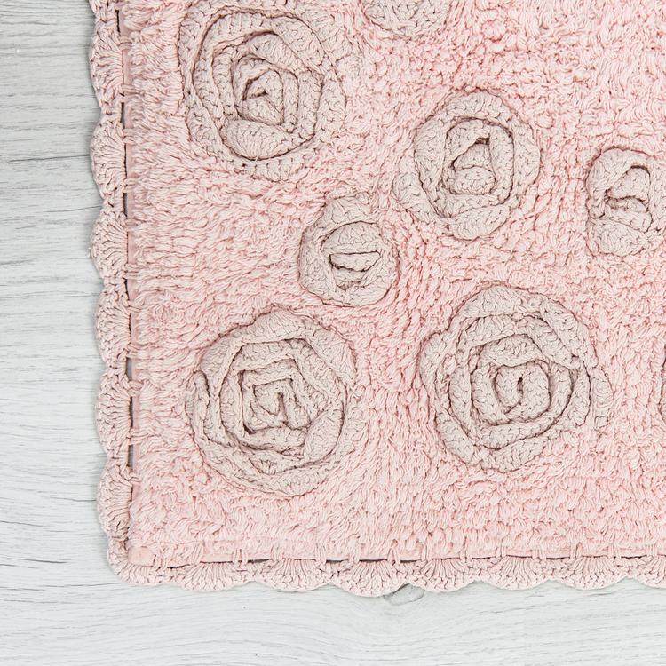  Linnea Lüks Banyo Paspası - Pudra - 50x80 cm