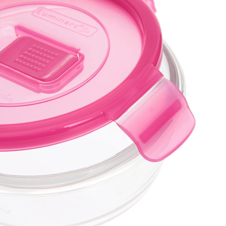  Luminarc Pure Box Yuvarlak Saklama Kabı - Pembe - 420 ml