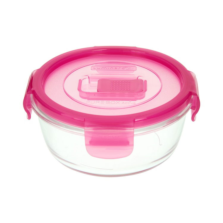  Luminarc Pure Box Yuvarlak Saklama Kabı - Pembe - 420 ml