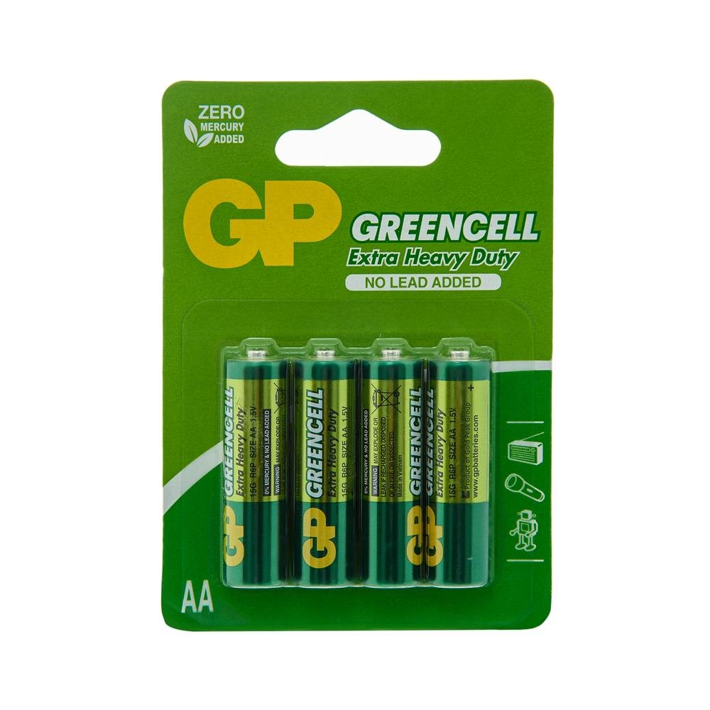  GP Batteries Greencell R6P AA Kalem Pil - 1.5 V 4'lü Kart