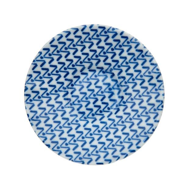  Porland Blue Desen 5 Ergonomik Çay Tabağı - Mavi - 12 cm