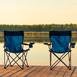  Simple Living Katlanır Kamp, Plaj ve Piknik Sandalyesi - Mavi