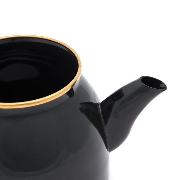  Taşev Sultan Çaydanlık Takımı-Siyah