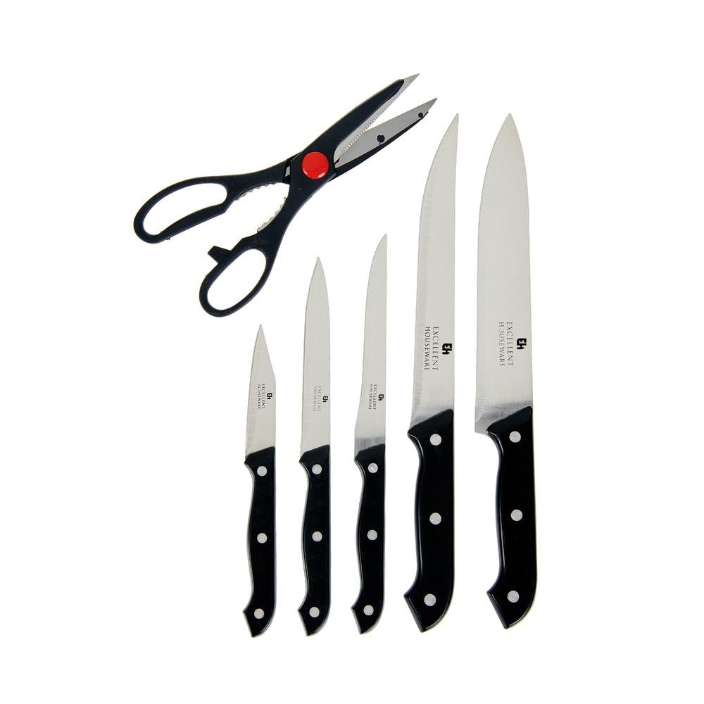  Excellent Houseware 6 Parça Bloklu Bıçak Seti