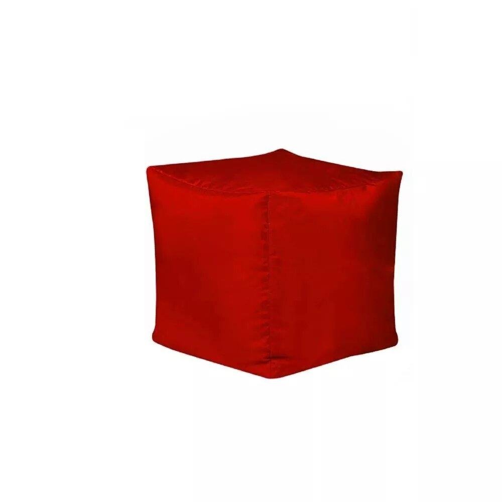  Armutpark Küp Puf Minder - Kırmızı - 40x40 cm