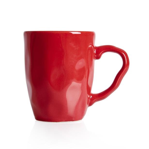  Keramika Amorf Kupa - Kırmızı