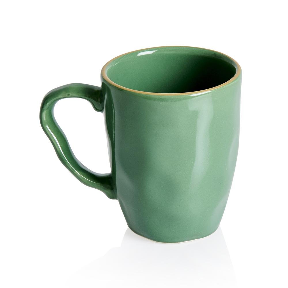  Keramika Amorf Kupa - Yeşil
