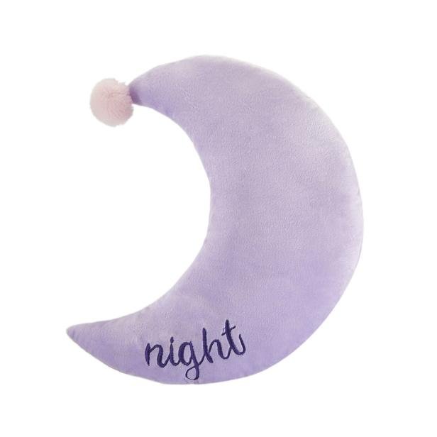  Selay Toys Night Figürlü Yastık - Mor - 35 cm