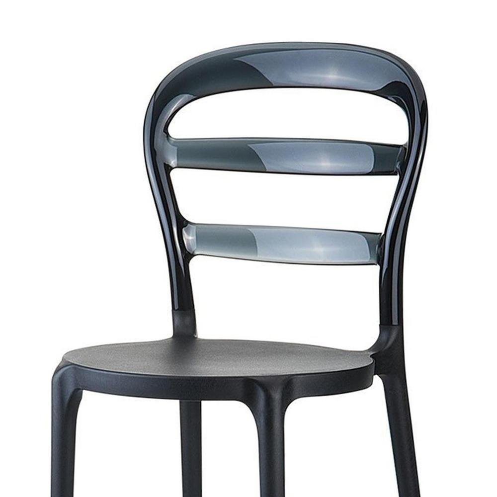  Siesta Miss Bibi Plastik Sandalye - Siyah