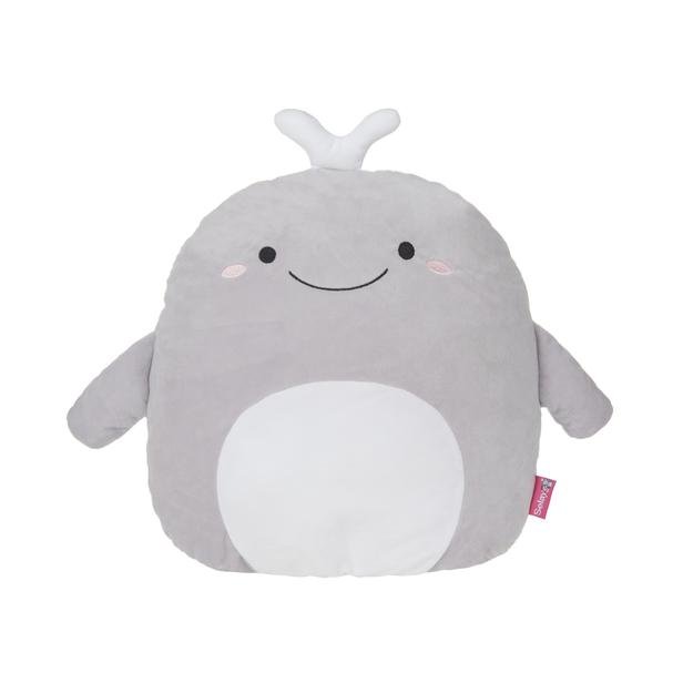  Selay Toys Whale Figürlü Yastık - Gri - 40 cm