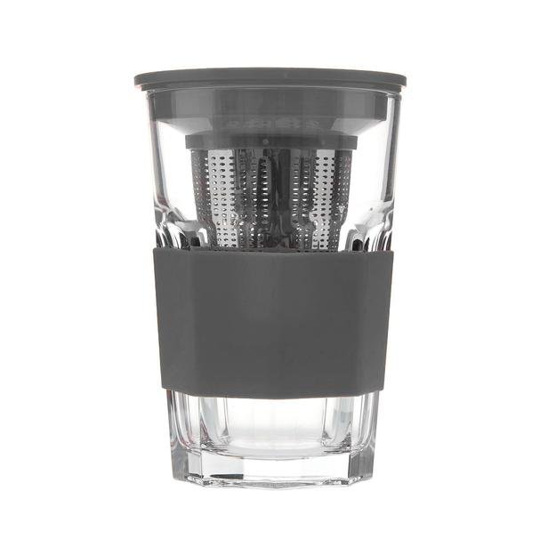  Paşabahçe 52709 Zest Glass Süzgeçli Bardak - Gri/415 ml