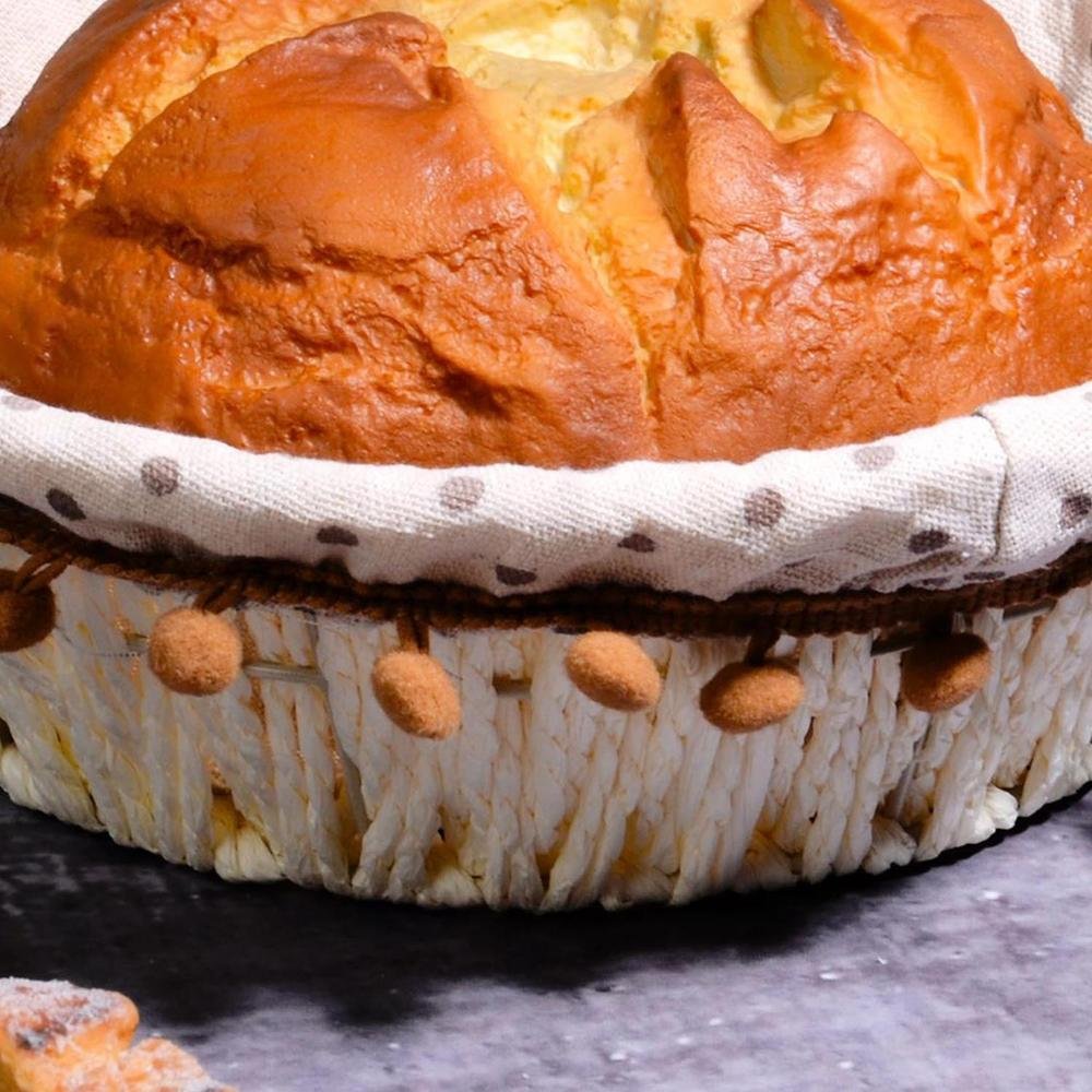  Kosova Hasır Yuvarlak Ekmek Sepeti - 27 cm