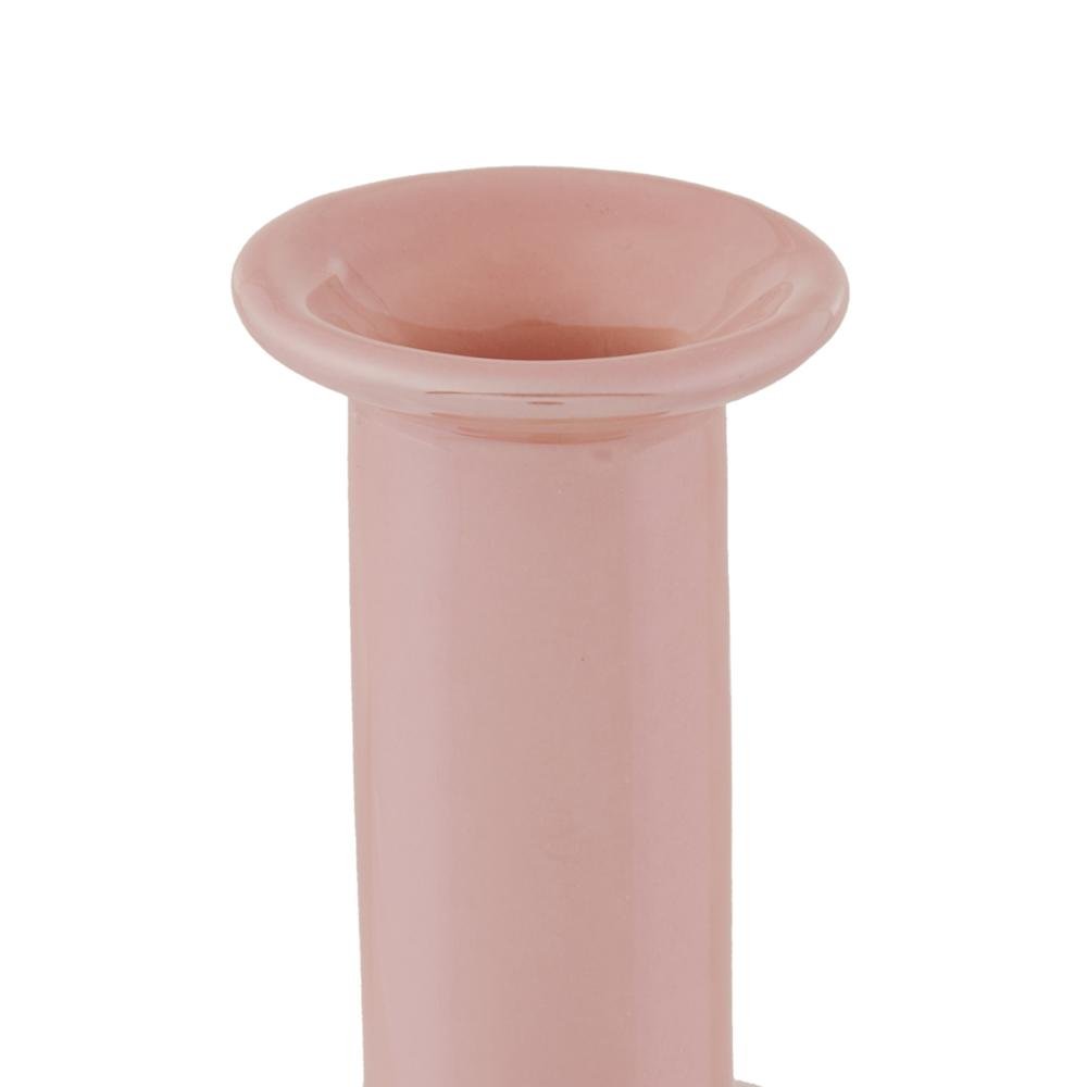  KPM İnci Efekli Seramik Vazo Pembe 16 cm