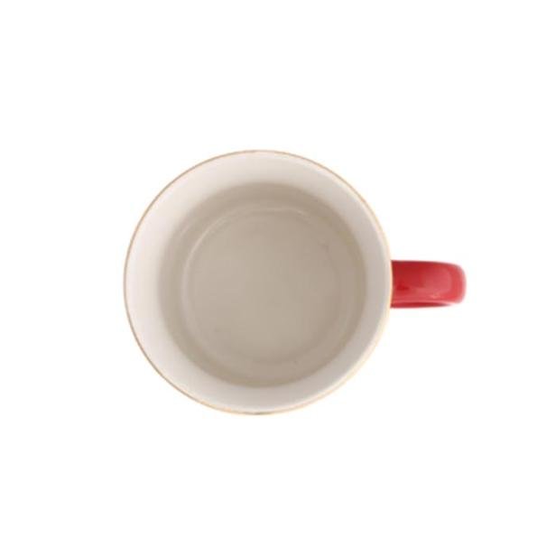  Porland Cheerful Caffee Time Kupa - Kırmızı - 375 ml