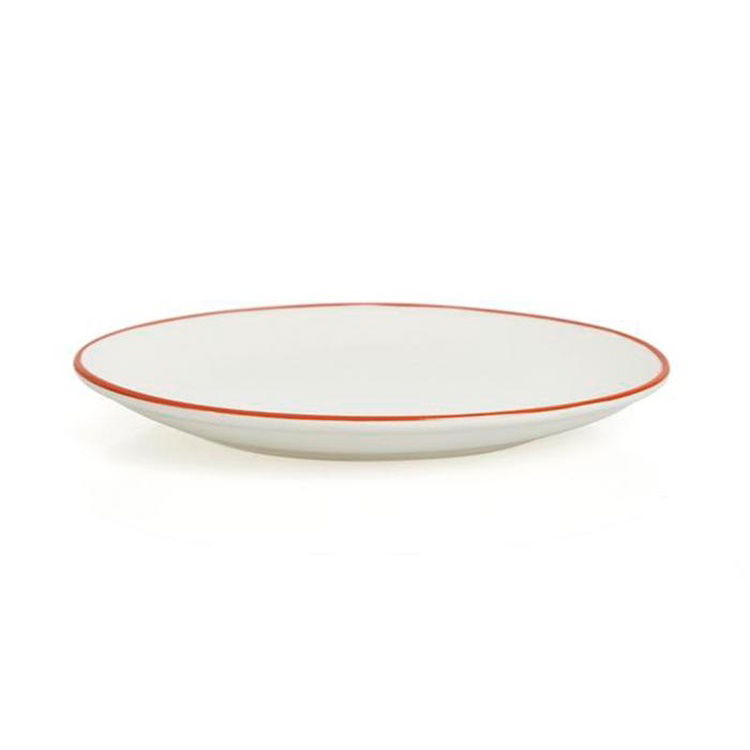  Tulu Porselen Tatlı Tabağı-Turuncu/15 cm