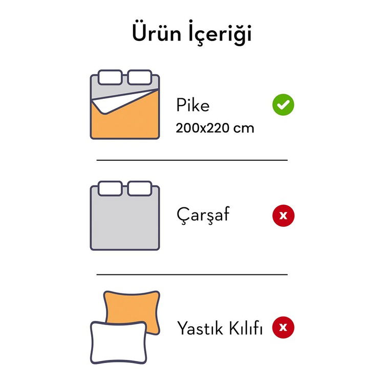  Nuvomon Maison V1 Çift Kişilik Pike - Yeşil - 200x220 cm