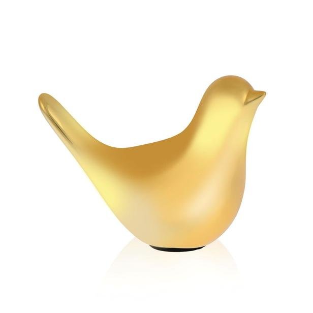  MiniMinti Kuş Biblo- Küçük - Gold - 9x6,7 cm