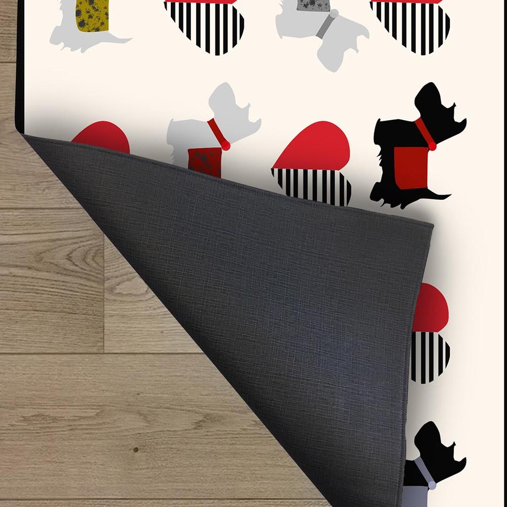 MarkaEv Kalpli Köpek Kitchen Mutfak Halısı - Renkli - 133x190 cm
