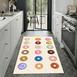  MarkaEv Renkli Donut Kitchen Mutfak Halısı - Bej - 100x150 cm
