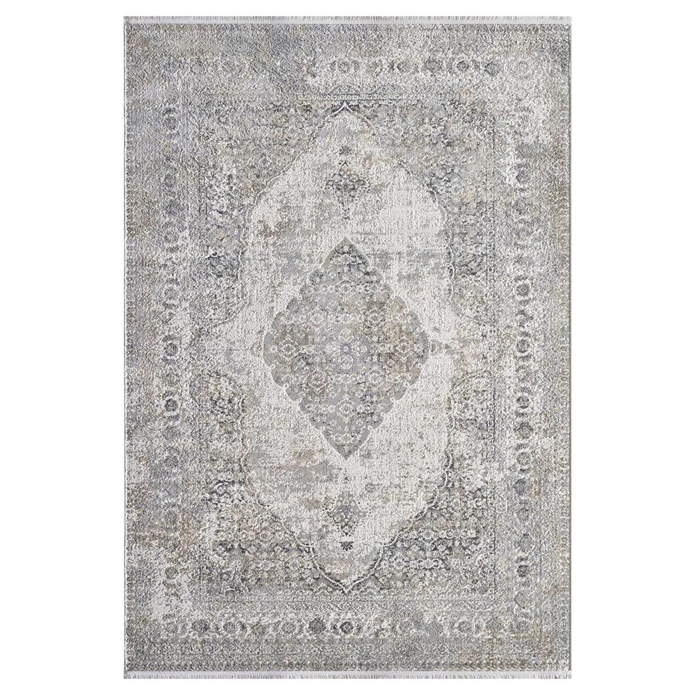  Rugina Klasik Göbekli Makine Halısı - Bej / Kahverengi - 200x290 cm