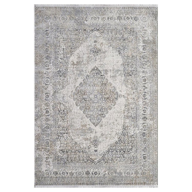  Rugina Klasik Göbekli Makine Halısı - Bej / Kahverengi - 200x290 cm
