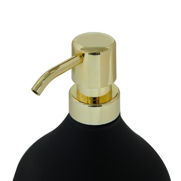  Ang Design Safir Cam Sıvı Sabunluk - Siyah