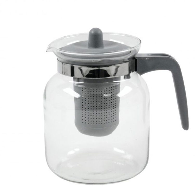  Excellent Houseware Cam Demlik - Gri - 1,5 lt