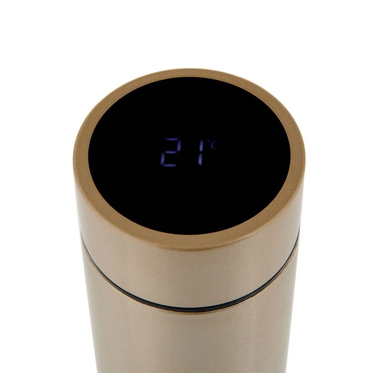  Excellent Houseware Dijital Göstergeli Termos - Altın - 450 ml