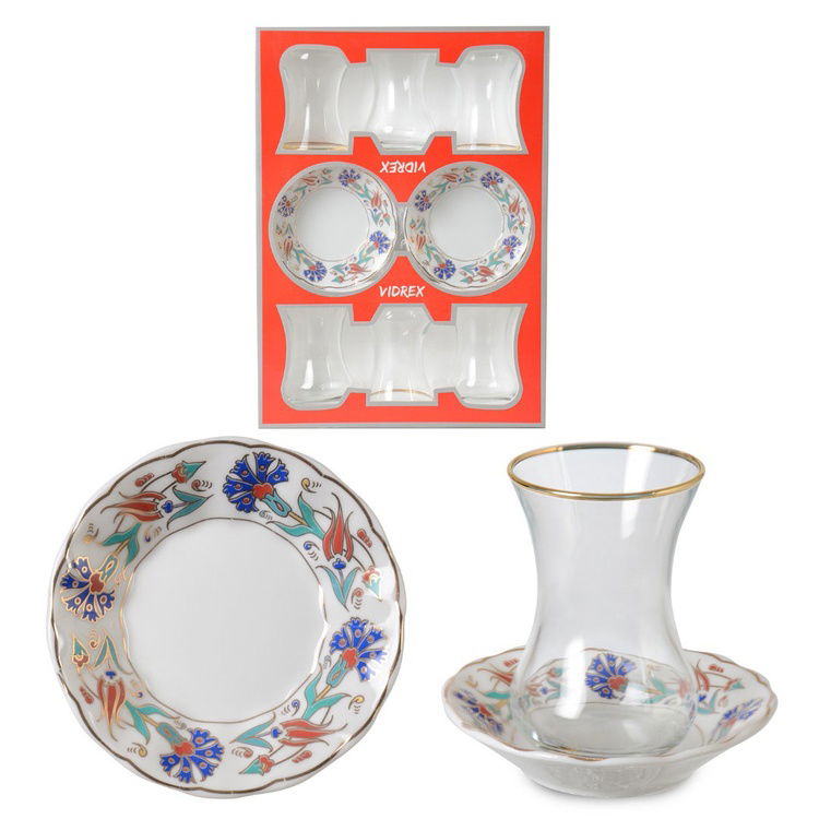  İpek Arabisk 12 Parça Çay Seti - 110 cc