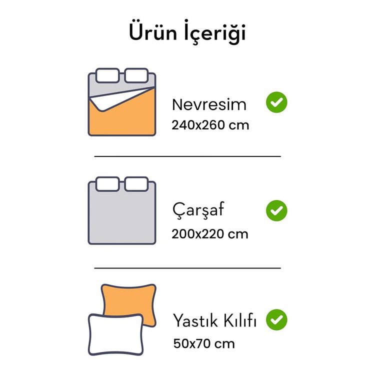  Simple Life by Sarev Sof Life Çift Kişilik Nevresim Takımı