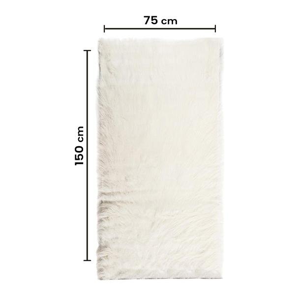  Giz Home Tilda Halı Post - Beyaz - 75x150 cm