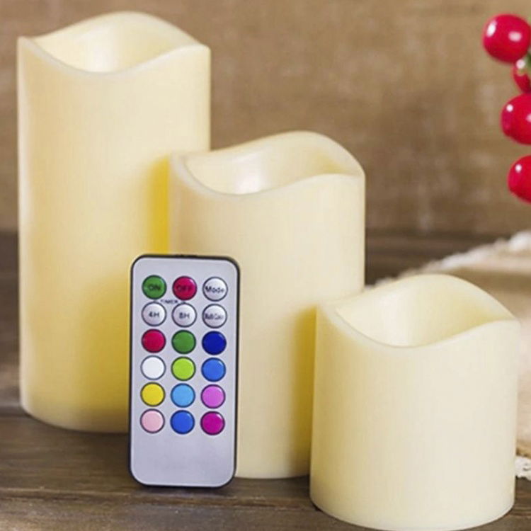 Petrix Dekoratif Kumandalı Led Mum Seti