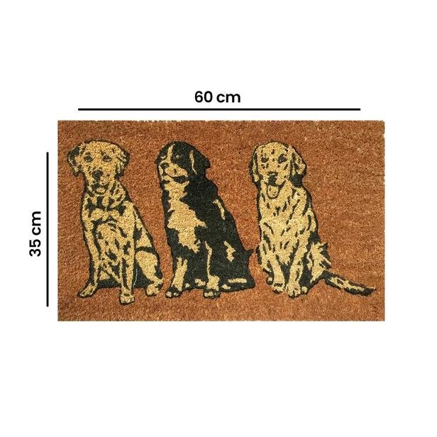  Giz Home Üç Köpek Kapı Önü Paspası - 35x60 cm
