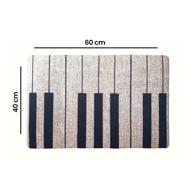  Giz Home Peppina Piyano Desenli Kapı Önü Paspası 40x60