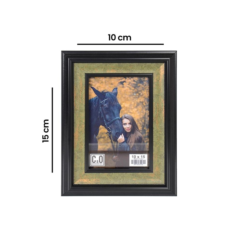  İpek Fotoğraf Çerçevesi - Siyah - 16,5x21,5 cm