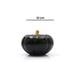  Yedi Home & Decor Seramik Çini El Boyama Balkabağı - Siyah/Gold - 22 cm