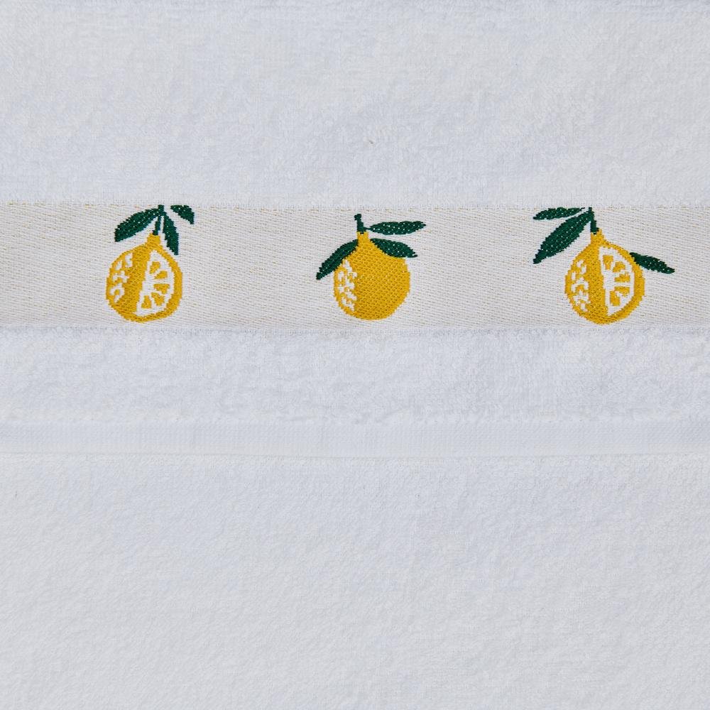  Nuvomon Limon Desenli Mutfak Havlusu - Beyaz