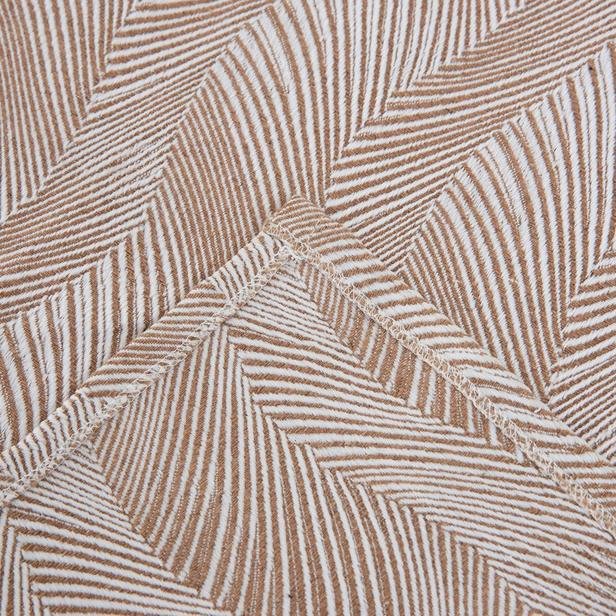  Nuvomon Dalgalı Desenli Çift Kişilik Yatak Örtüsü - Bej - 220x240 cm