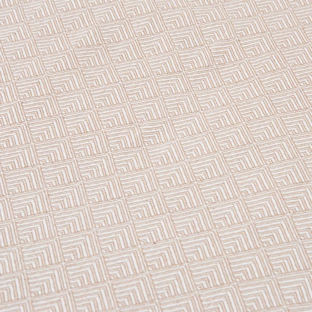  Nuvomon Üçgen Desenli Tek Kişilik Yatak Örtüsü - 160x240 cm - Bej