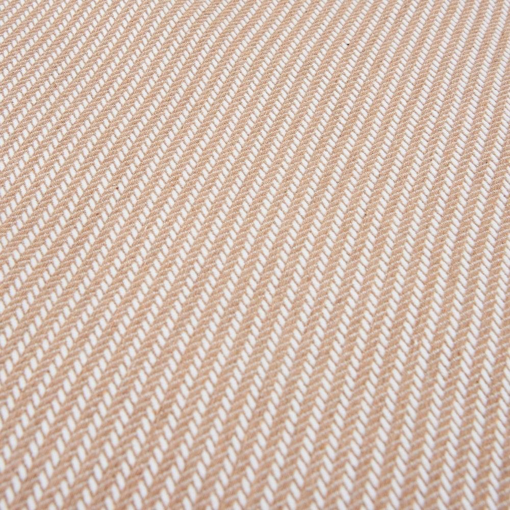  Nuvomon Çizgili Tek Kişilik Yatak Örtüsü - Bej - 160x240 cm