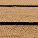 MarkaEv Leona Siyah Çizgili Jüt Halı Örgü Detaylı - 120x180 cm