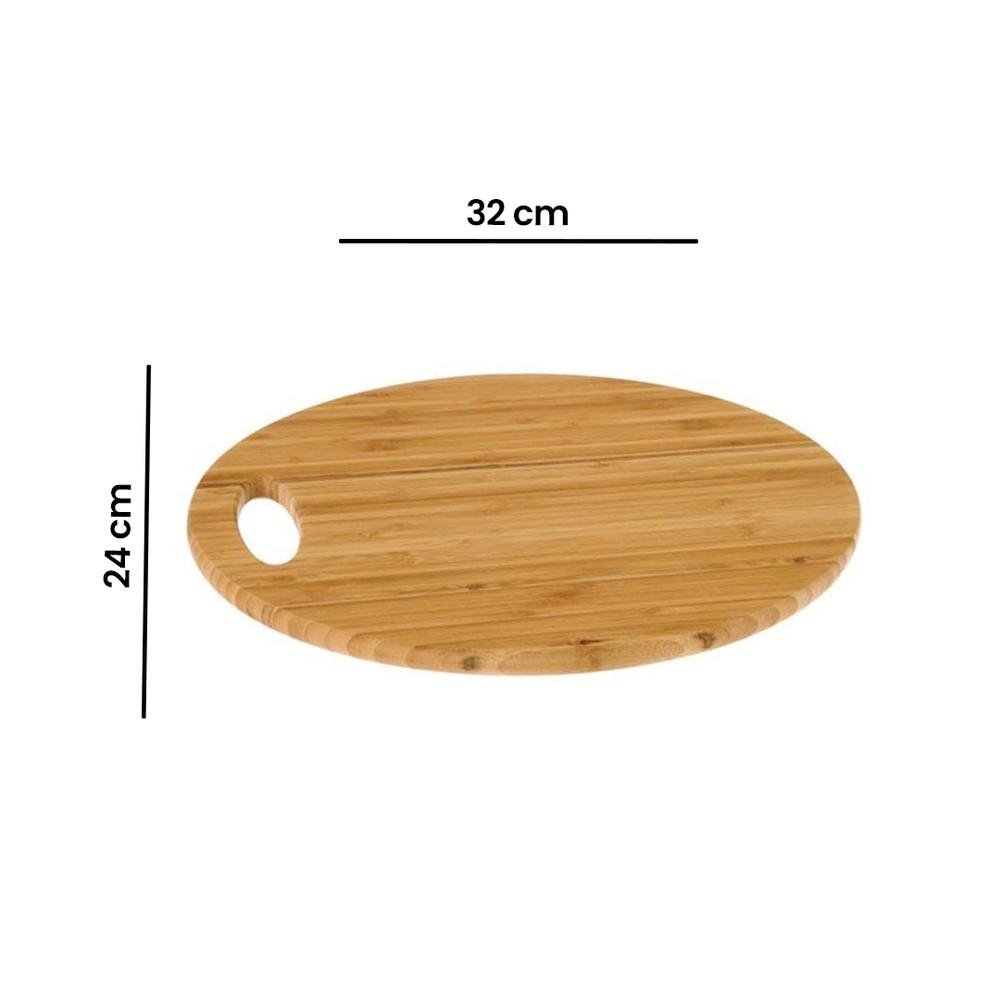  Ün-Ev Bambu Oval Sunum Tabağı - 32 cm
