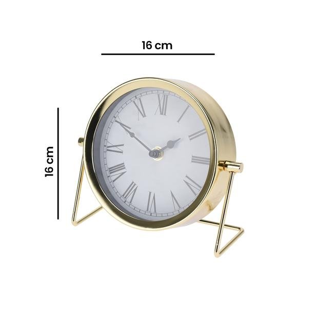  KPM Dekoratif Metal Masa Saati - Sarı