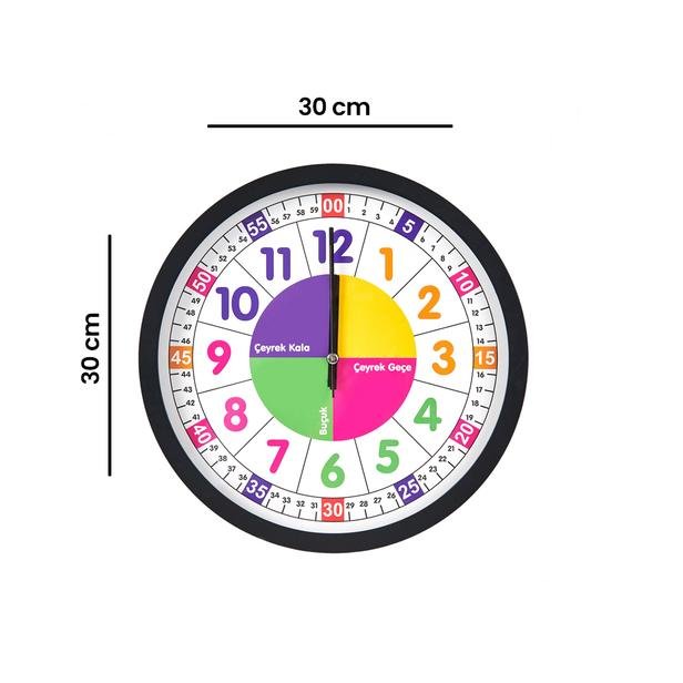  Galaxy Öğretici Çocuk Odası Saati - 30 cm