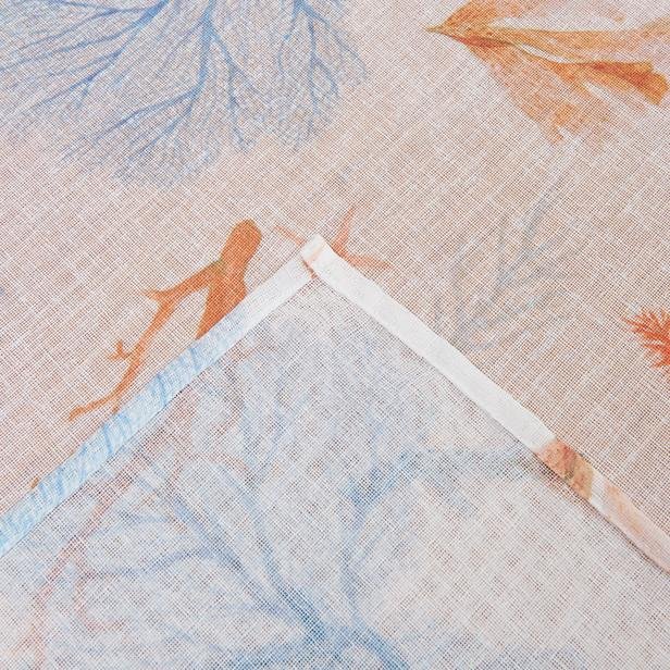  Nuvomon Marin Kalın Keten Görünümlü Masa Örtüsü- 150x220 cm