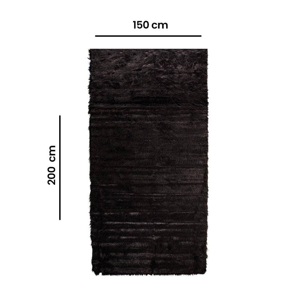  Giz Home Tilda Post Halı - Siyah - 150x200 cm