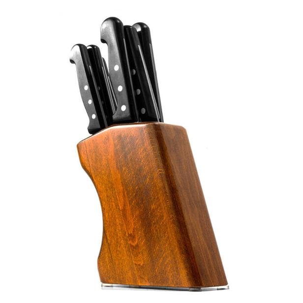 Pirge Superior 6'lı Bloklu Bıçak Seti - Siyah
