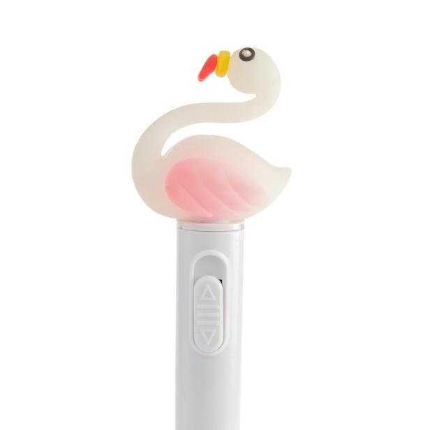  Tohana Işıklı Flamingo Figürlü Tükenmez Kalem - Asorti